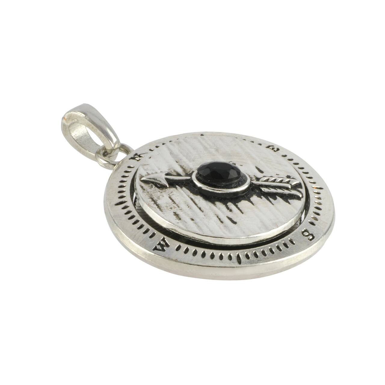 12 Pack: Silver Metal Compass Pendant by Bead Landing™